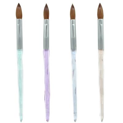 China 2022 NAIL Yihuale Kolinsky Sand Brush Nail Art Brush Crystal Nail Art Acrylic Painting Brush for sale