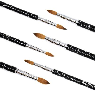 China NAIL Salon Professional Quality Nail Painting Brush Kolinsky Hair Gel Acrylic Nail Art Brush for sale