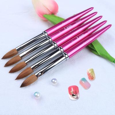 China Yihuale USA Pure Hair Finger Nail Beauty Kolinsky Acrylic Nail Brush zu verkaufen