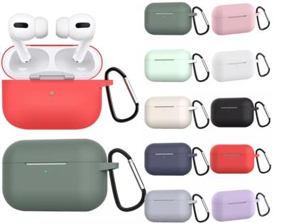 China Soft Silicone Case Silicone Earphone shockproof Case Wireless Charging Protective Cover for Airpod Silicon Cover Case for AirPods Pro Case for sale