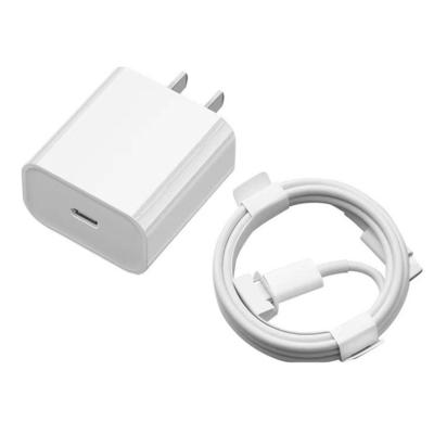 China Fast charging for iphone Power Adapter 20W Type C Fast Charger Adapter for iphone 13 pro max USB C for iphone Charger with Cable EU US UK PD Charger 20W for sale