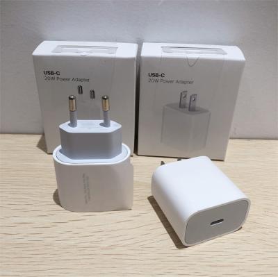 China Moblie Phone Charging USB-C Power Adapter Type C Charger Fast Charging 20W EU US UK for iphone 14 13 pro max PD 20W USB C Fast Charger for sale