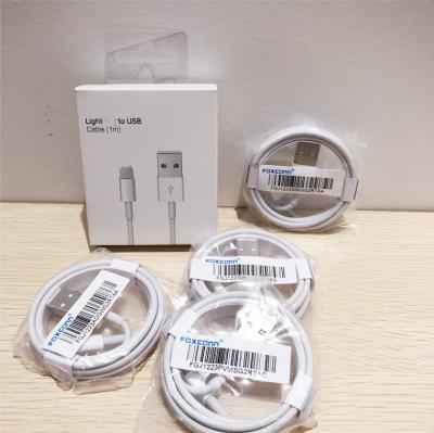 China Charging + Data Sending Foxconn 8ic Original 1m 2m Phone USB Charger Cable for iphone 14 13 12 11 Data Charging Cable for iphone USB Cable Fast Charging for sale