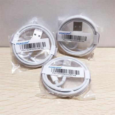 China Charger cable fast charging Original 8ic 1M 2M Foxconn USB Charger Cable for iphone 11 XS Max XR 7 8 6S Plus Data Charging Cable for iphone 12 13 14 pro max for sale