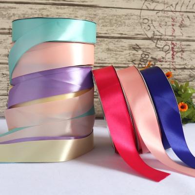 China 1-1/4 inch 32mm woven satin ribbon and per roll 100 yards for sale