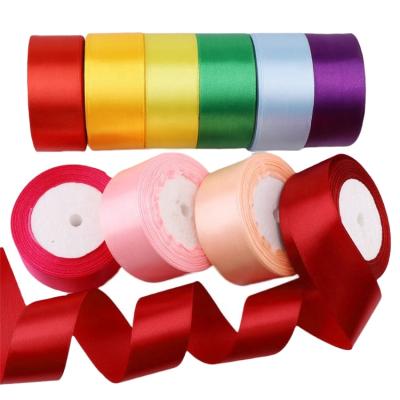 China Recyled 1.5 Satin Ribbon Double Face 100mm Double Sided Satin Ribbon 38mm Pastel Satin Ribbon for sale