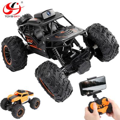 China Hot sale 1:18 Wifi fpv transimission car toy real-time electric mobile rc Off Road Toy Vehicle with camera for sale