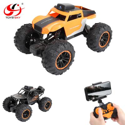 China RC Hobby 2.4G 1/18 Scale Long Range Remote Control Car With Camera Wifi FPV 720P Alloy Car Phone Control Climbing Best Gift For Boys for sale