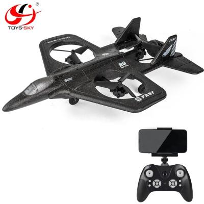 China New 2.4Ghz RC Model Radio Four Axis Aircraft Drone Foam Fighter Flying Remote Control Toy Plane With Camera for sale