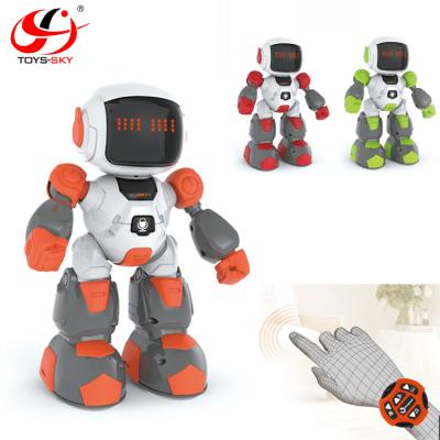 China Educational Toy 2.4G 4CH Battery Operated Remote Control Toy Robot Smart Kids Technology Recording With Light Sound for sale