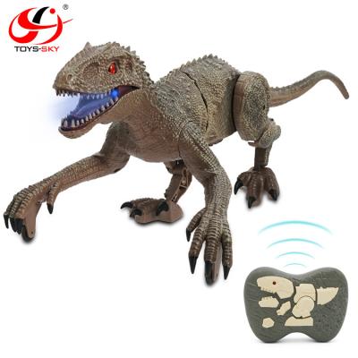 China Amazon Hot Selling 2.4G RC Model Electronic Dinosaur Animal Simulated Swing Dinosaur Walking Remote Control Robot Toy For Kids for sale