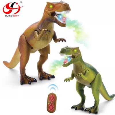 China RC Model Simulation Jet RC Dinosaur Robot Toy Healthy Infrared Walking Remote Control Tyrannosaurus Rex With Light for sale