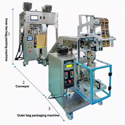 China Wholesale Price Food Grade Herbal Pink Tea Small Packing Triangle Top Automatic Instant Pyramid Bag Making Filling Machine For Sale for sale