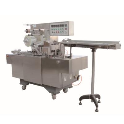 China Type PF280 High Speed ​​Automatic Adjustable Cellophane Food Tri Dimensions Overwrapping Machine With Tear Strip for sale