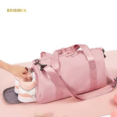 China Guangzhou Wholesale Custom Waterproof Travel Fleece Carrier Luggage Women Gym Bag for sale