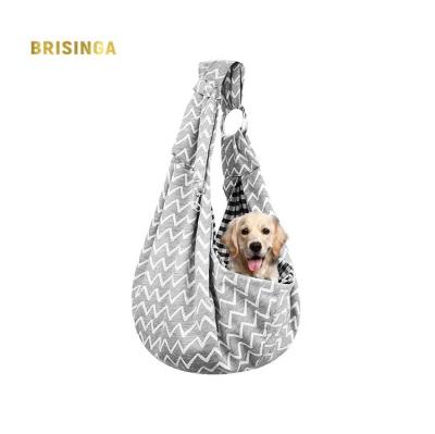 China Breathable Small Dog Sling Cat Carrier Adjustable Strap Hands Free Puppy Travel Bag Backpack for Girls Men for sale