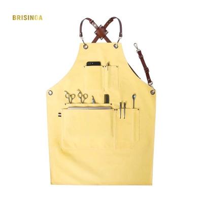 China Hot Selling Customized Food/Beverage Apron Cotton High Quality Kitchen Apron Serving Women for sale