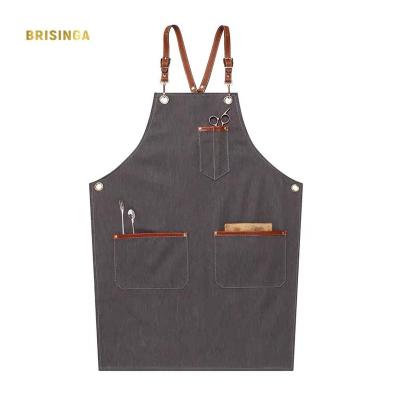 China Cheap custom beauty salon polyester apron hairdresser cute drinks/food printing aprons cooking for sale