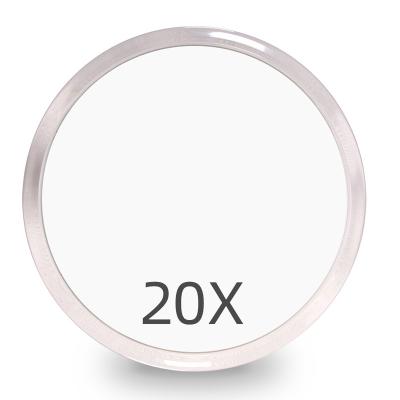 China Customized 20x Magnifying Magnifying Mini Round Custom Compact Portable Small Pocket Makeup Mirror With Logo For Wholesale for sale