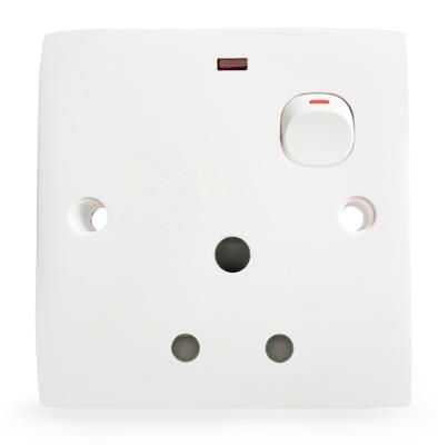 China Indian Wholesale Waterproof Reputation D Type Switches Outlet With Lamp Home Use Hotel Use S2.0-20 for sale