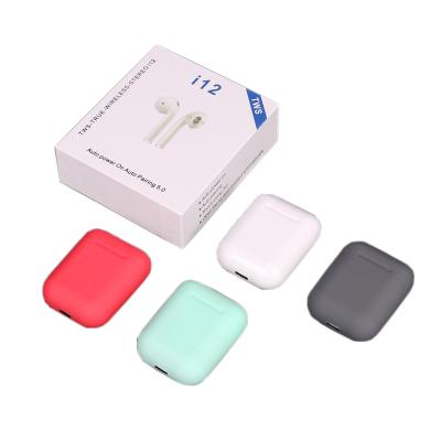 China i12 In-ear tws earphone wireless headphone earphone with box charging touch control earbuds for sale