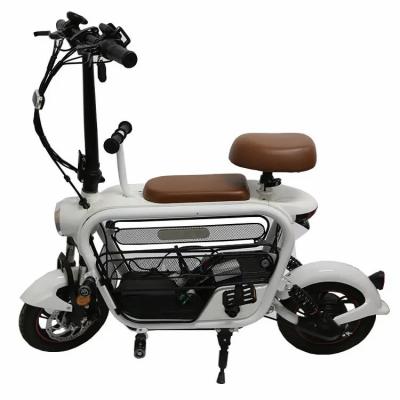 China New Style Aluminum Alloy Full Suspension 8 Inch Lady Electric City Bike Multifunctional City E Bike for sale