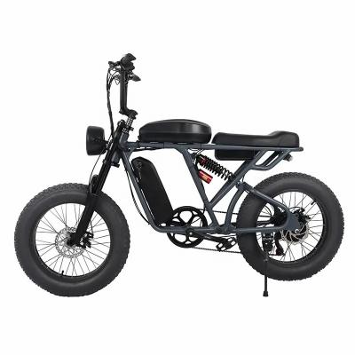 China Aluminum Alloy 500W Motor Fat Tire Electric Mountain Bike Electric Bike Ebike Kits Price Double Disc Brake Best Electric Bike for sale