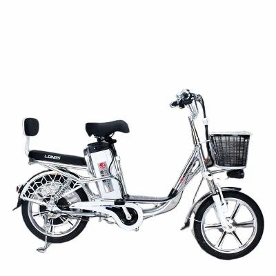 China Roywell 48V battery ebike 350W steel electric bicycle 18 inch city bike adult electric bicycle for sale