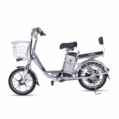 China 350W Battery High Steel Frame 48v Brushless Motor 18 Inch Electric Cargo Bike For Delivery for sale