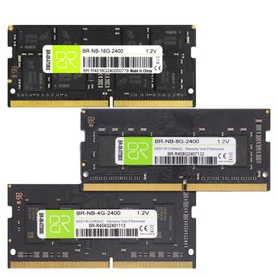 China BR NOTE: LAPTOP DDR4 4GB 8GB 16GB 322GB 3200 RAM memory 2666 2400 2133 for laptop for sale