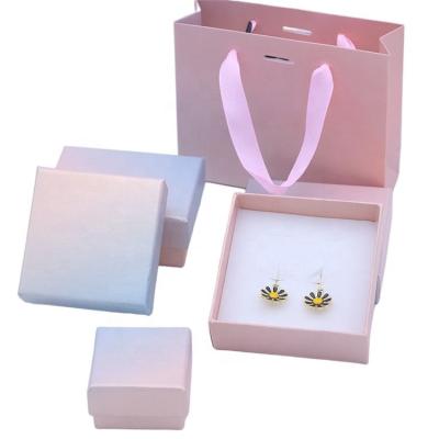 China High Quality Recyclable Pink Jewelry Laser Box Custom Packed Portable Box for sale