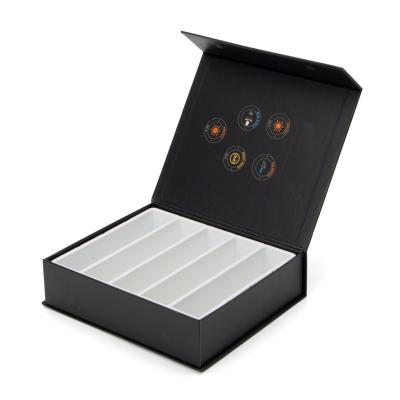 China Custom Size Recyclable Logo Lipstick Cosmetic Jewelry Gift Magnetic Paper Packaging Box With Lid for sale