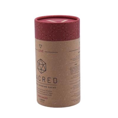 China Eco Friendly Recycled Materials Cylinder Flower Packaging Box Paper Tube for sale