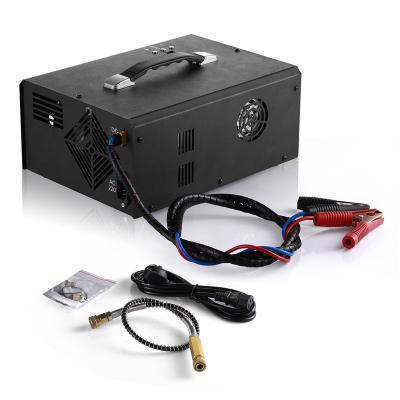 China 12v 220v 300 Bar Pcp Air Compressor Digital Display Stop Oil Free Portable Auto Pump with Built-in Transformer for Paintball HPA for sale