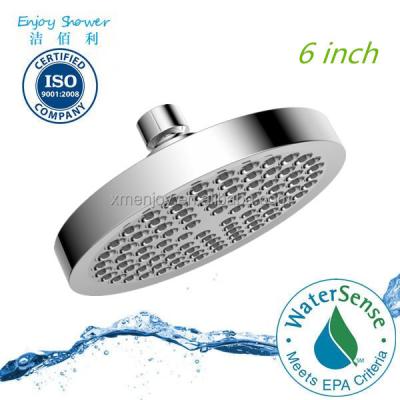 China No Needles New 6 Inch Shower Head With All Chrome Planting Shower Head Beautiful Water Saving Shower Head for sale