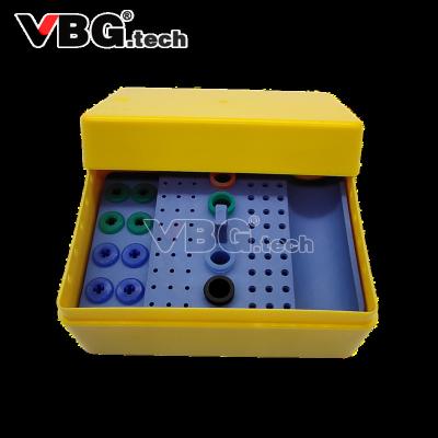 China Factory Price 160 Holes Sterilizable High Quality Dental Lab Dental Burs Desktop Plastic Diamond Burs Holder for sale