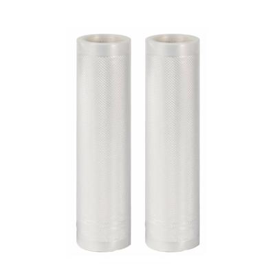 China Transparent Embossed Food Package 20x500cm Size Food Vacuum Storage Roll Bag for sale