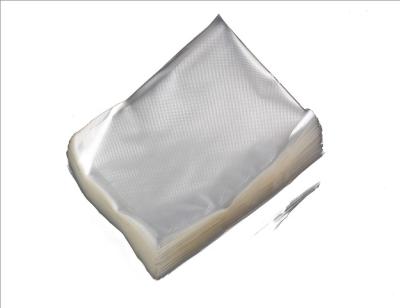 China One Side Smooth Another 12x20cm Factory Price Recyclable Embossing Vacuum Food Storage Bag Rice Packaging Bag for sale