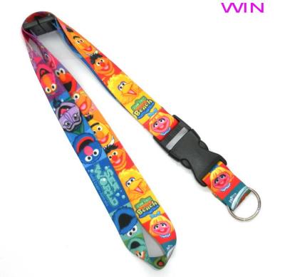 China Cute Heat Transfer Lanyard Polyester , Dye Sublimation Lanyard for sale