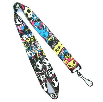 China Heat Transfer Card Holder Lanyard With Swivel J-hook For Company for sale