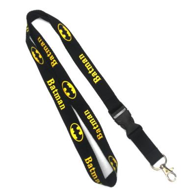 China Promotional Gift Flat Polyester Lanyard , Work ID Holder Lanyards for sale