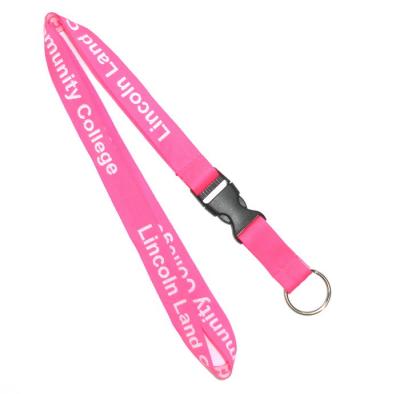 China Pink Custom Woven Lanyards For Camera for sale