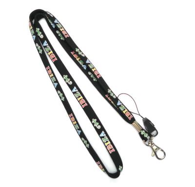 China Tubular Cell Phone Lanyard Neck Strap , Polyester Lanyards for sale