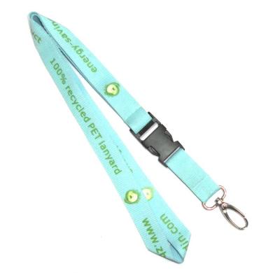 China Screen Printing Eco Friendly Lanyards With Plastic Buckle For Name Badge for sale