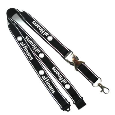 China Polyester Reflective Breakaway Neck Lanyard With Silk Screen Logo\ for sale