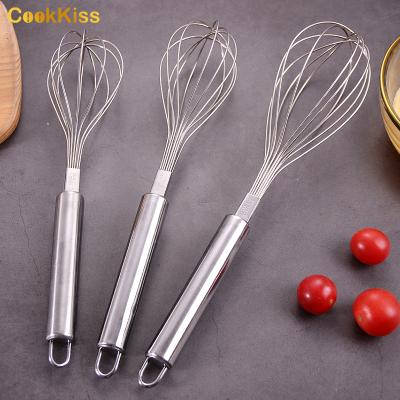 China Sustainable Metal Cooking Beater Egg Mixer Stainless Steel Manual Handheld Egg Beater for sale