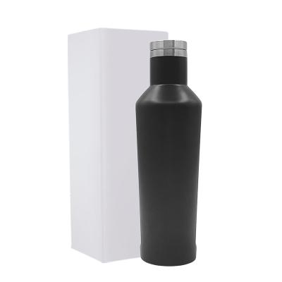 China 500ml Stainless Steel Double Wall Thermos Durable High Quality Vacuum Flask Insulated Red Wine Water Bottle for sale