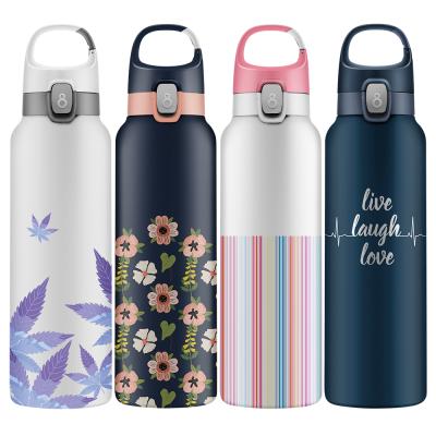 China PORTABLE 600ml Double Wall 18/8 Stainless Steel Vacuum Flask Sports Water Battle for sale