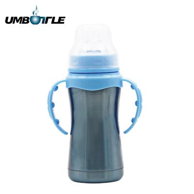 China PORTABLE BPA Stainless Steel Silicone Ring Free Baby Bottle for sale