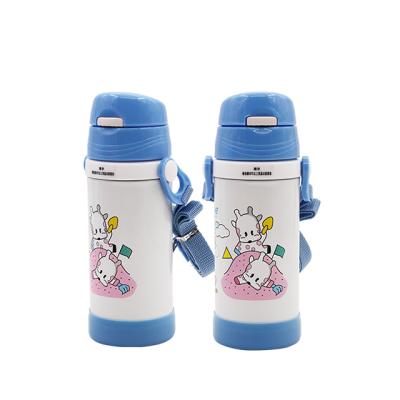 China Viable Cartoon Thermos Vacuum Insulated Flasks Mug Cup Silicone School Water Bottle For Kids Girls Many Style for sale